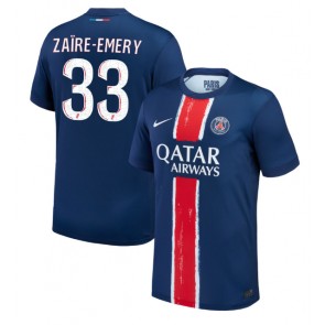 Paris Saint-Germain Warren Zaire-Emery #33 Domaci Dres 2024-25 Kratak Rukavima